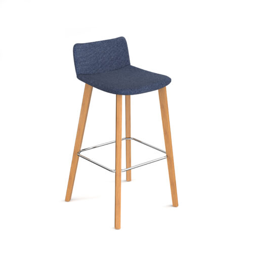 Remy High Stool with Oak Frame