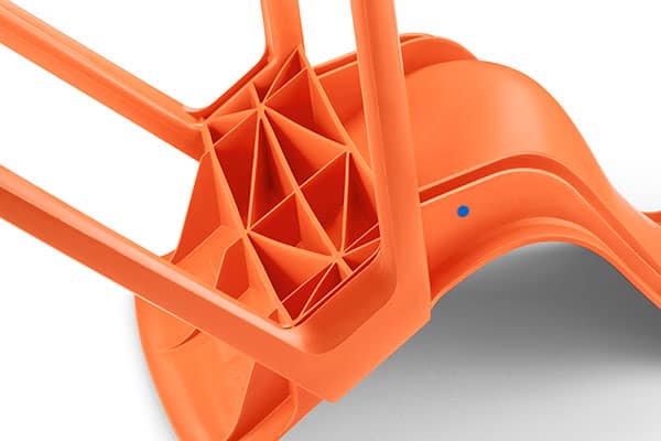 The Ergostak plastic chair is designed to withstand heavy use.