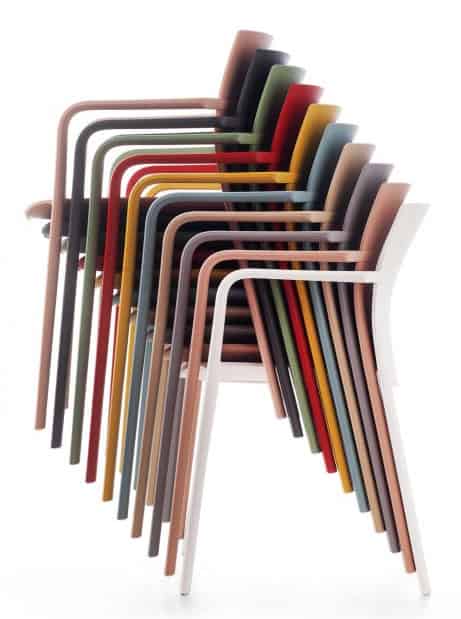 The Klia can be stacked up to 12 high (10 high if the armchair version)
