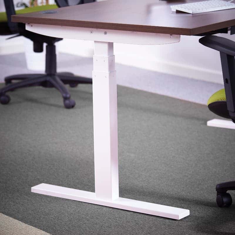 Electric sit stand desk adjustment mechanism