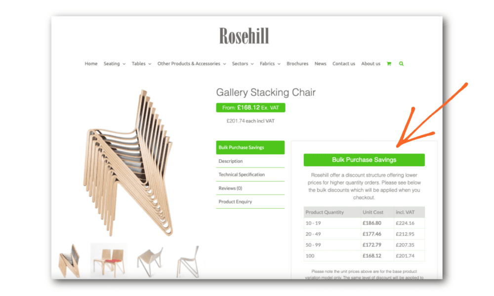 Rosehill Bulk Buying Discounts