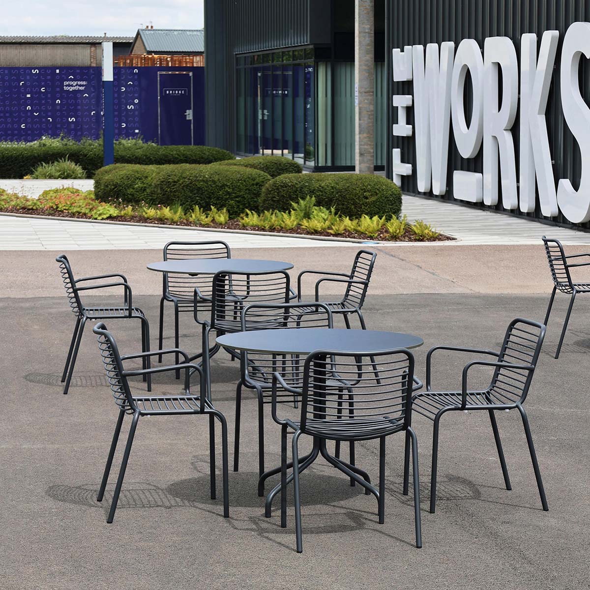 Vine Outdoor Pedestal Tables - Image 5