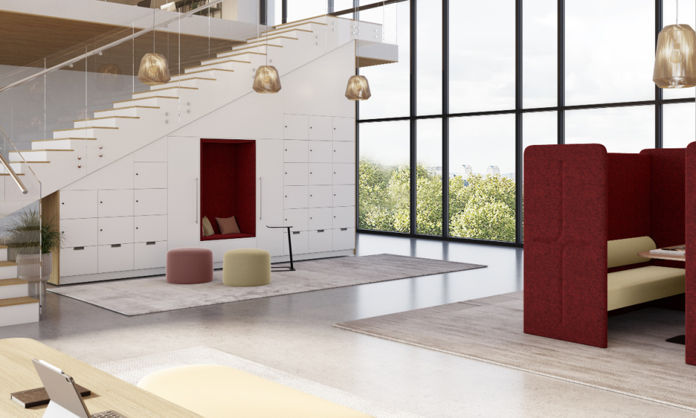 Smart lockers for public buildings