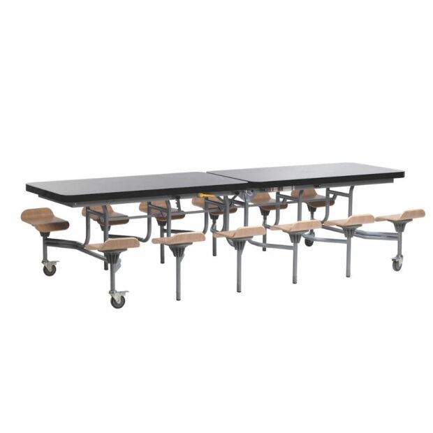 Primo Mobile Table with stools Black Gloss