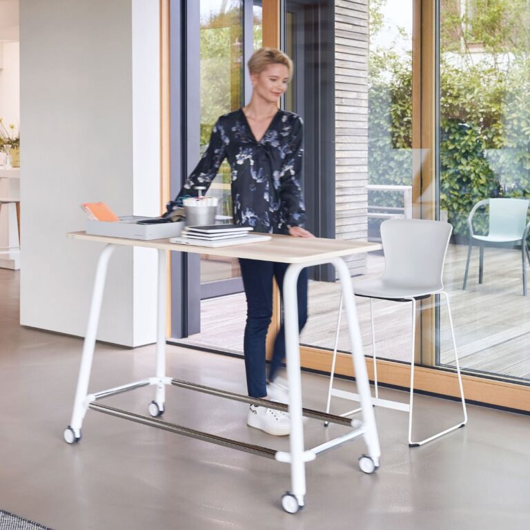 SE Lab High Desk on Castors | Rosehill | Contract Furniture